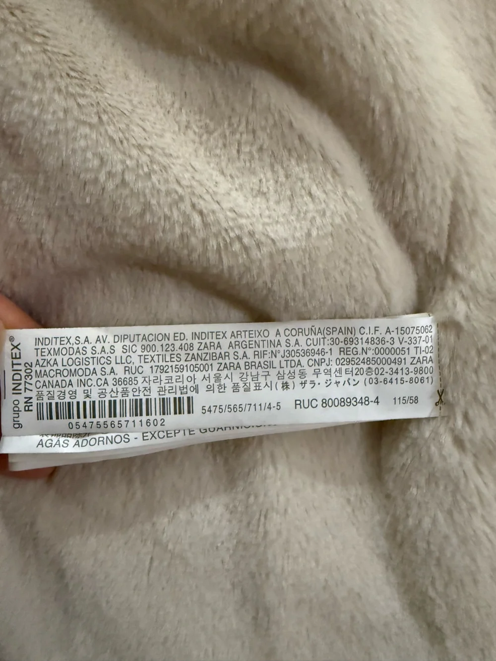 Zara winter coat